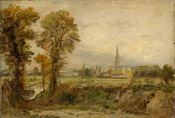 DISTANT VIEW OF SALISBURY CATHEDRAL